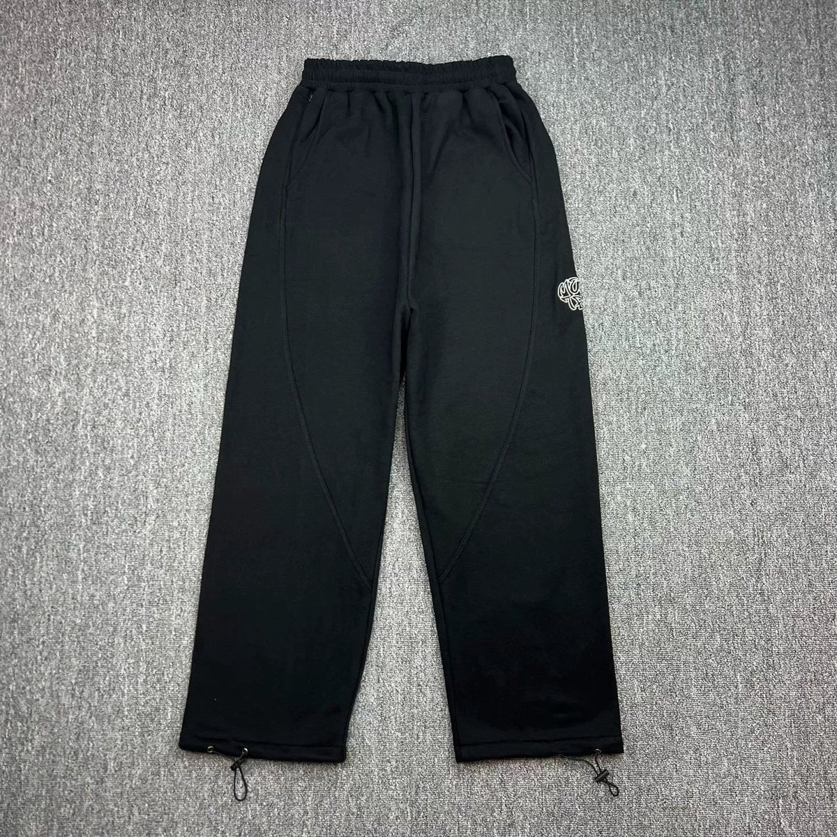 Mertra Straight-Leg Sweatpants - Black (Logo Edition)