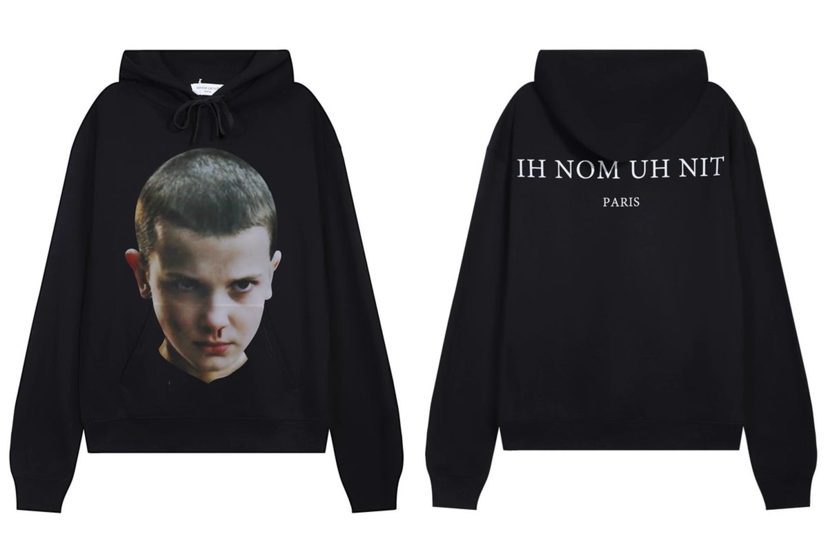 IH NOM UH NIT Eleven Portrait Hoodie - Black