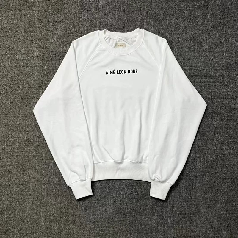 Aimé Leon Dore Small Chest Logo Sweatshirt - White