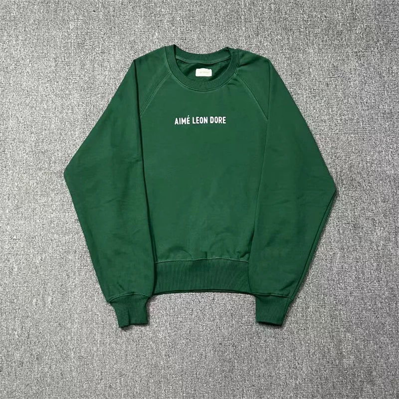 Aimé Leon Dore Small Chest Logo Sweatshirt - Forest Green