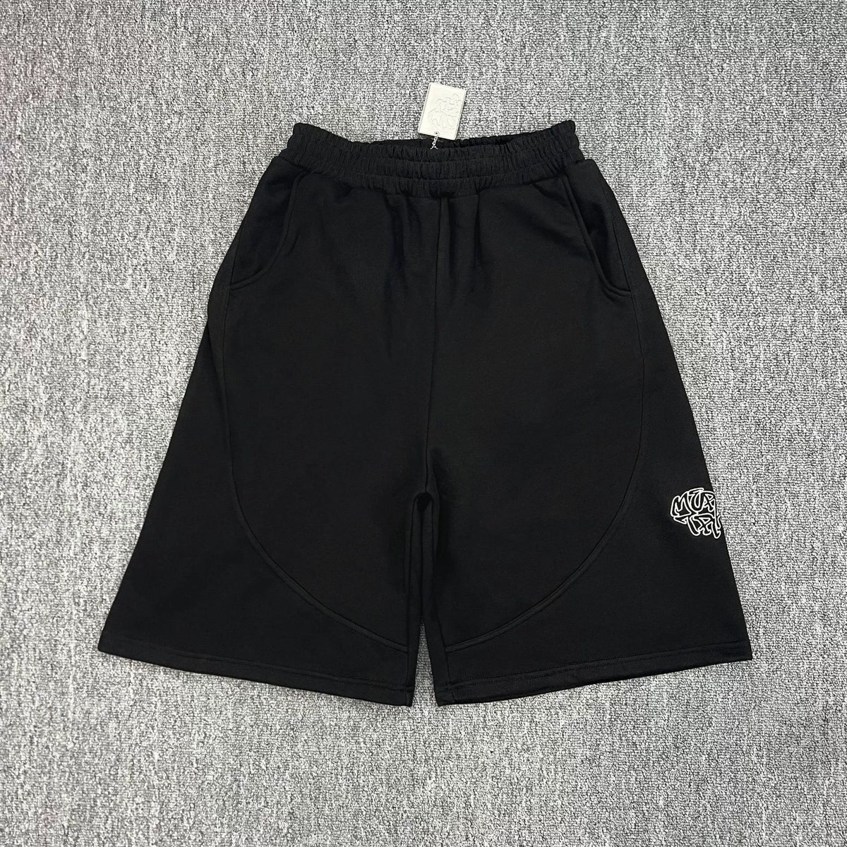 Mertra Logo Sweat Shorts - Black