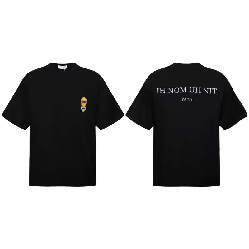 IH NOM UH NIT Small Mask Chest Logo Tee - Black