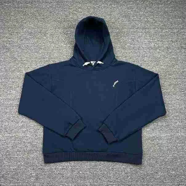 Mertra Minimalist Pullover Hoodie - Navy Blue