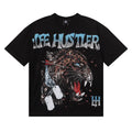 Life Hustlers Wounded Leopard Graphic Tee - Black