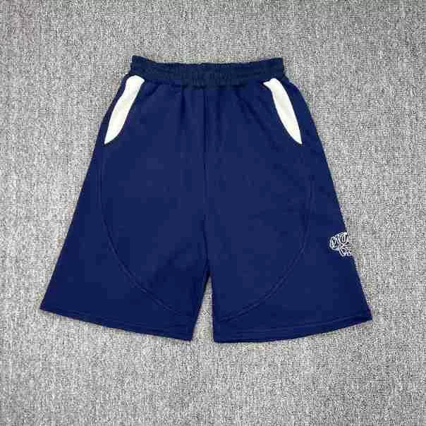 Mertra Contrast Pocket Sweat Shorts - Navy Blue/White
