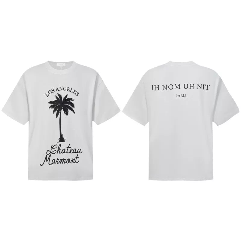 IH NOM UH NIT Palm Tree Chateau Marmont Graphic Tee - Off-White
