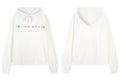 IH NOM UH NIT Colorful Lettering Small Logo Hoodie - Off-White