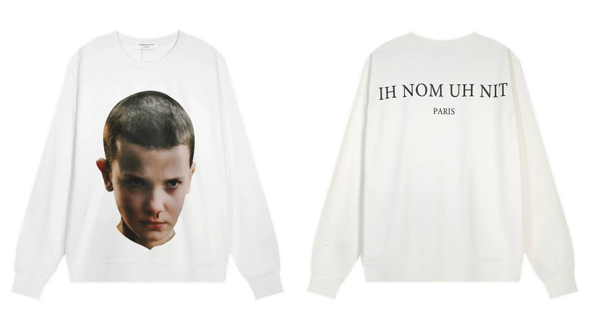 IH NOM UH NIT Eleven Portrait Sweatshirt - Off-White