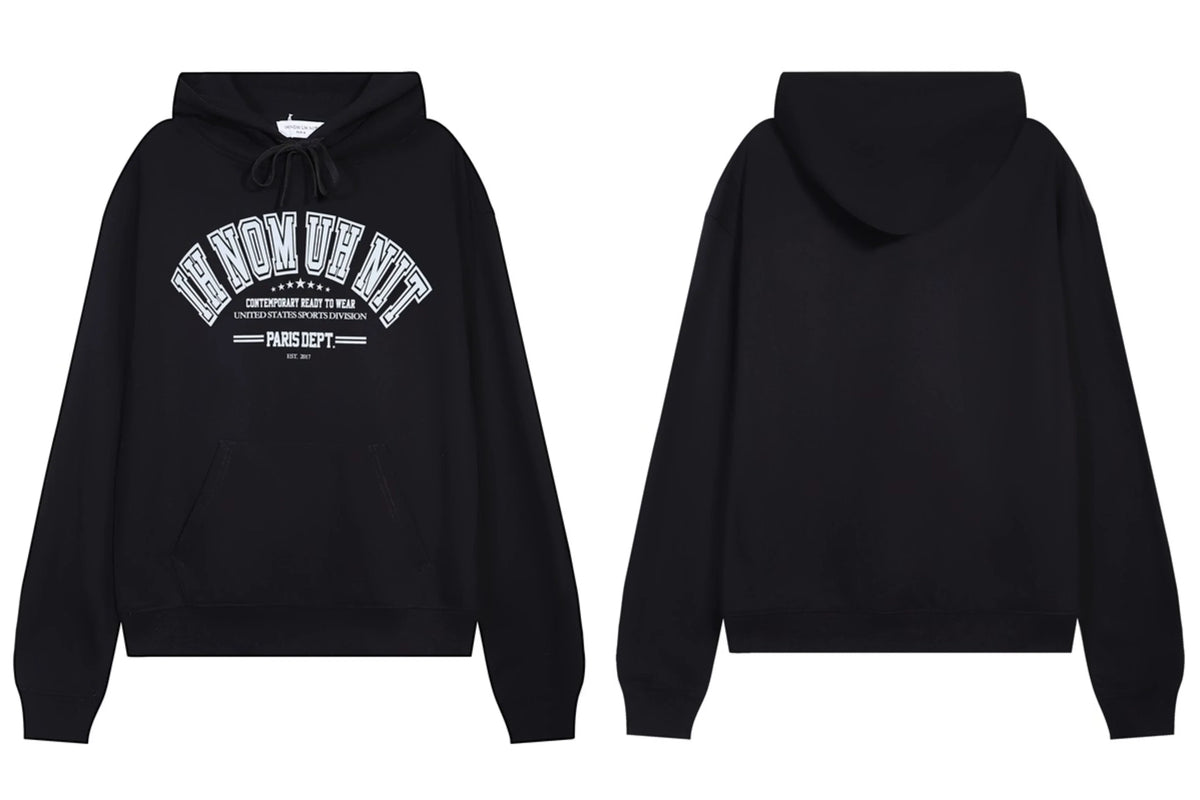 IH NOM UH NIT Paris Dept Varsity Logo Hoodie - Black