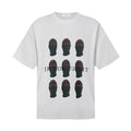 IH NOM UH NIT Multi-Mask Grid Graphic Tee - Off-White