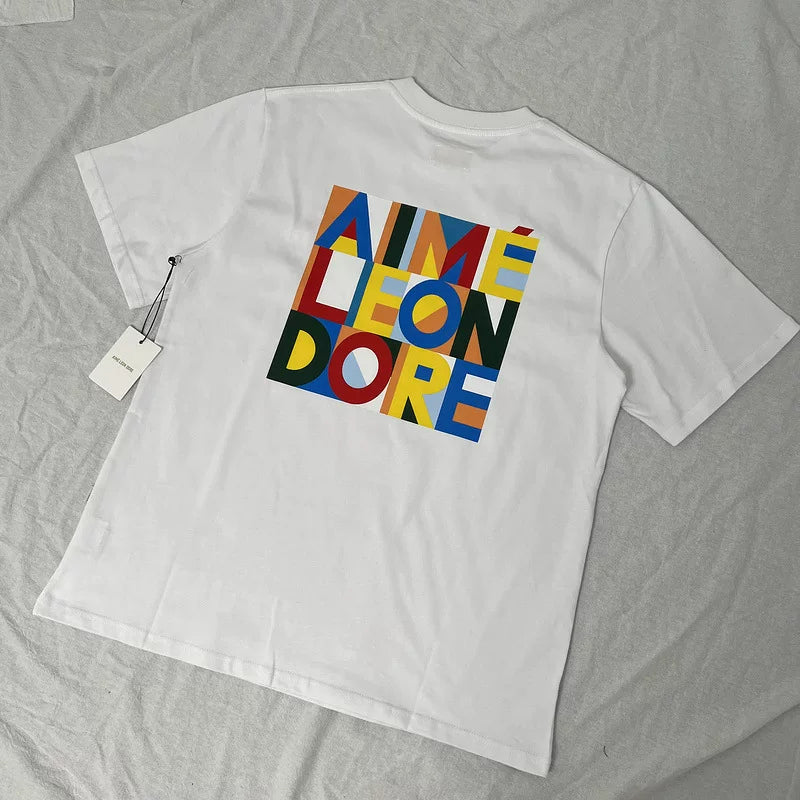 Aimé Leon Dore Block Color Logo Tee - White